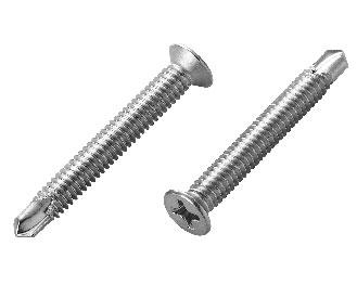 白鐵十字細牙自攻/塑